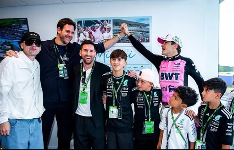 Colapinto, pletórico junto a Leo Messi, Juan Martín del Potro y Bizarrap.